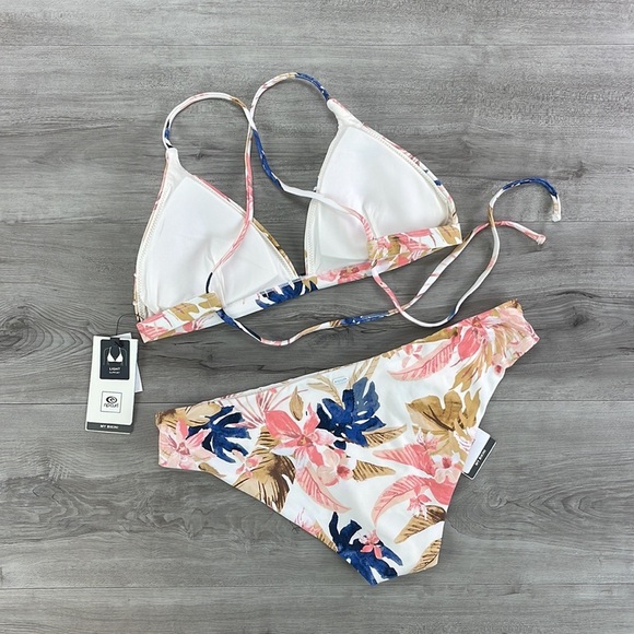 ☀️RIP CURL☀️ SUNSET DRIFT X BACK TRI SUNSET WAVES GOOD HIPSTER BIKINI SET - Picture 9 of 15